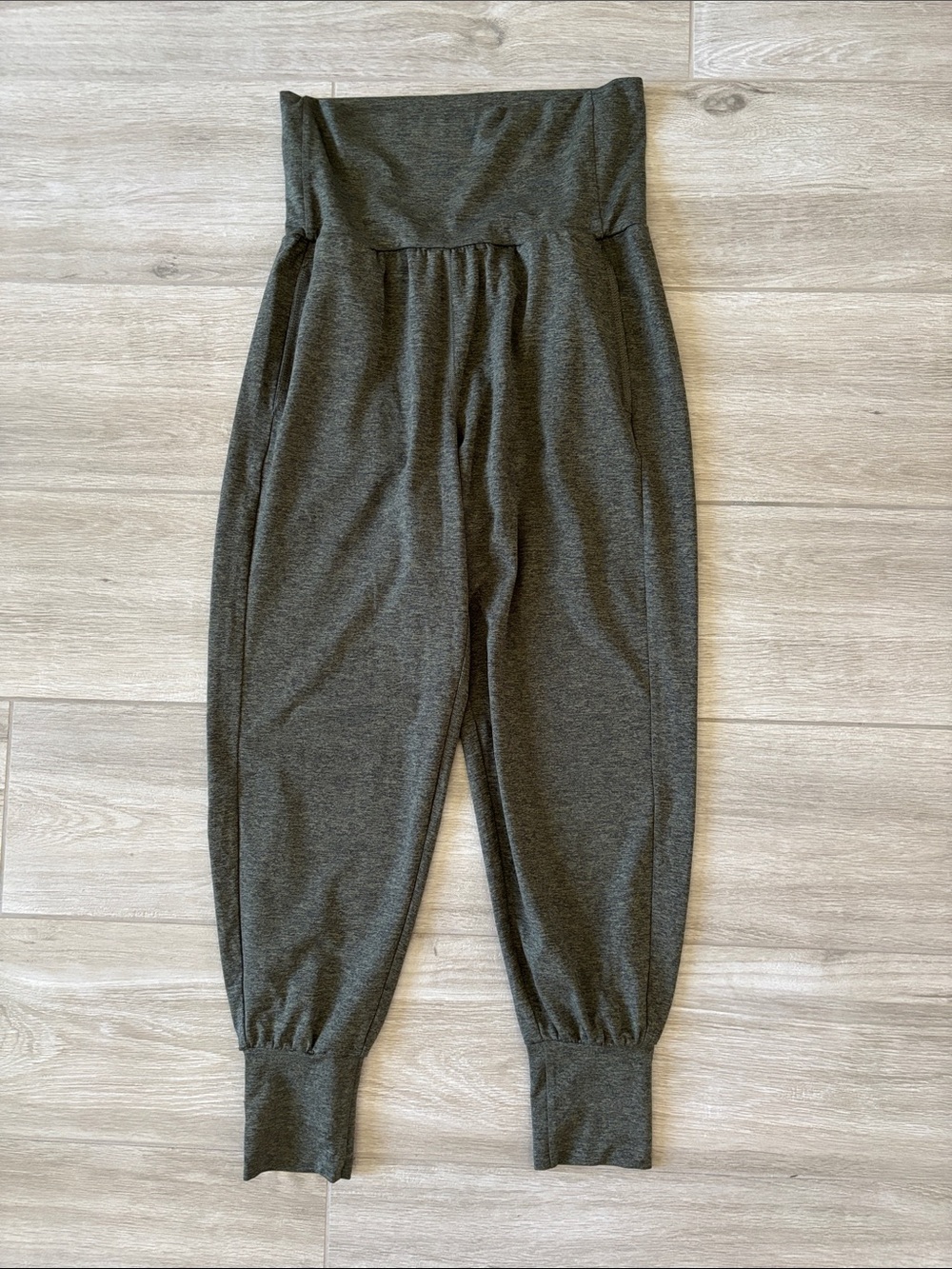 Aerie Green & Black Space Dye Super Soft Jogger Pants With Pockets Size S/P - Picture 2 of 10